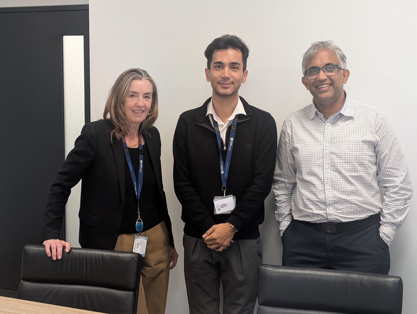 With Prof Patricia Desmond and Dr Vijay Venkatraman